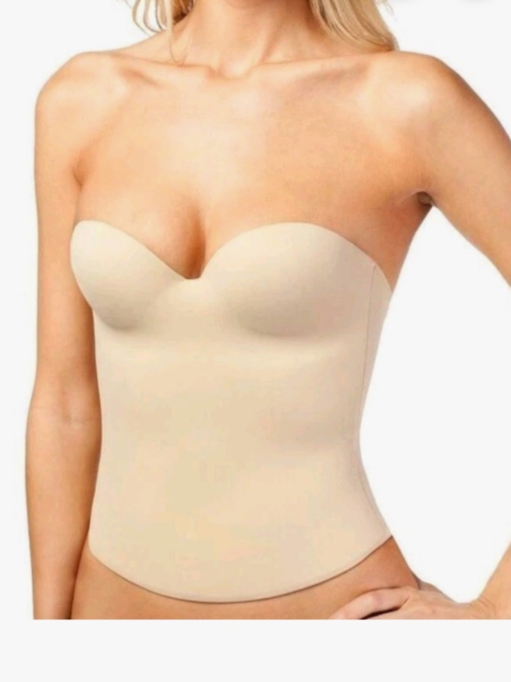 Victoria's Secret Nude Strapless Corset Bustier- 36B